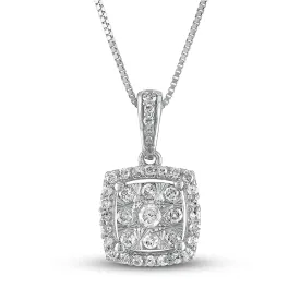 Pre-Owned Kay 1/4ct Diamond Necklace in 10K White Gold