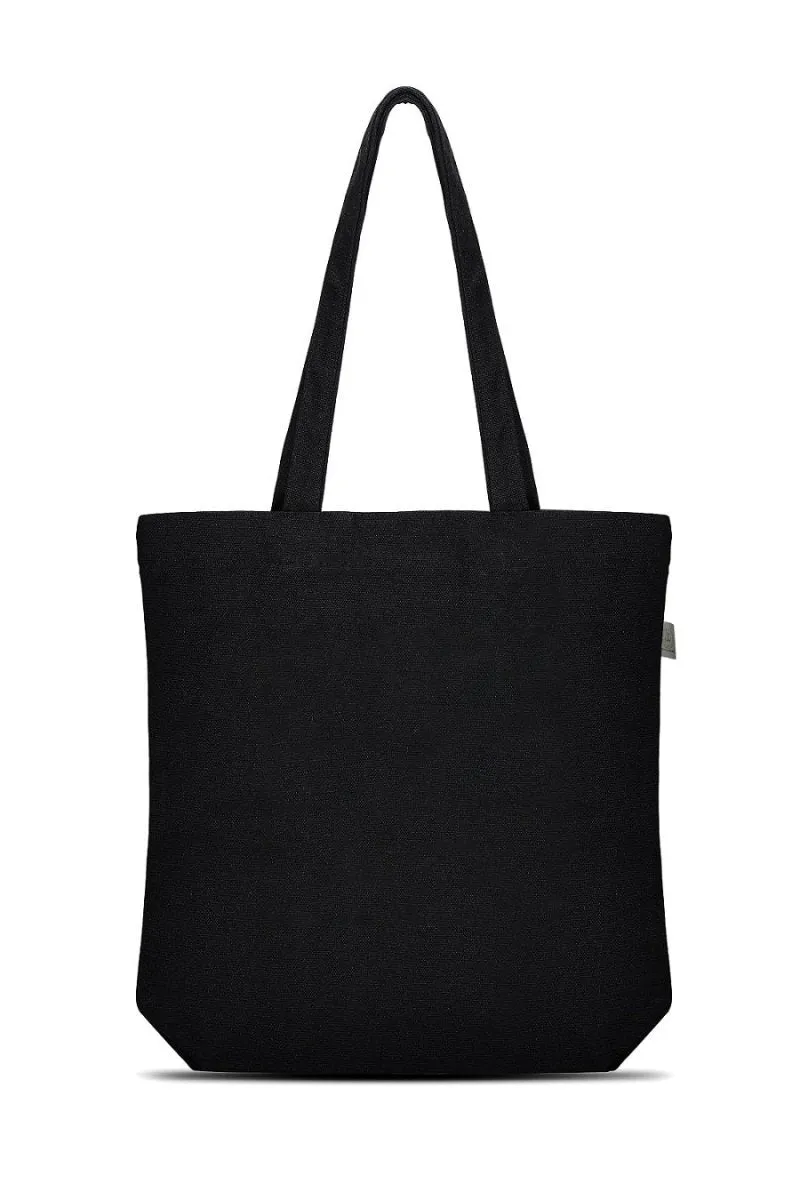 Premium Cotton Canvas Tote Bag- Hakuna Matata Black