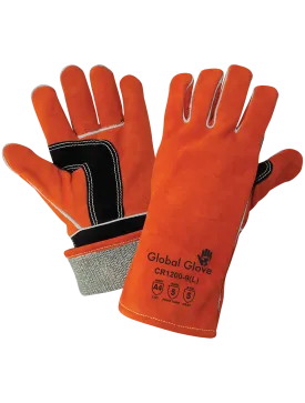 Premium Cowhide Split Full Leather Mig/Tig Welding Cut, Heat, and Puncture Resistant Gloves - LIMITED STOCK - CR1200