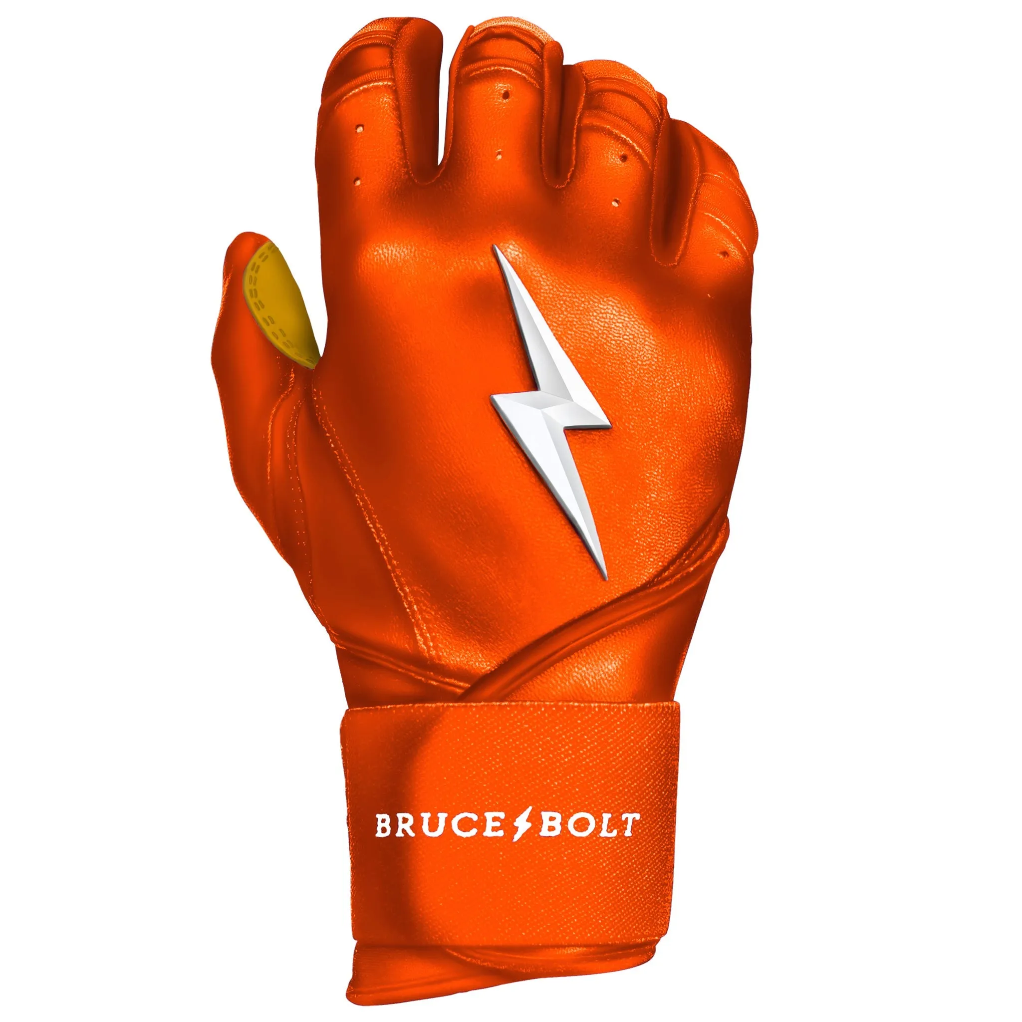 PREMIUM PRO Long Cuff Batting Gloves | ORANGE