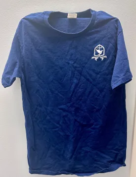 Previously Worn Short Sleeve T-Shirt with Heat Transferred Logo