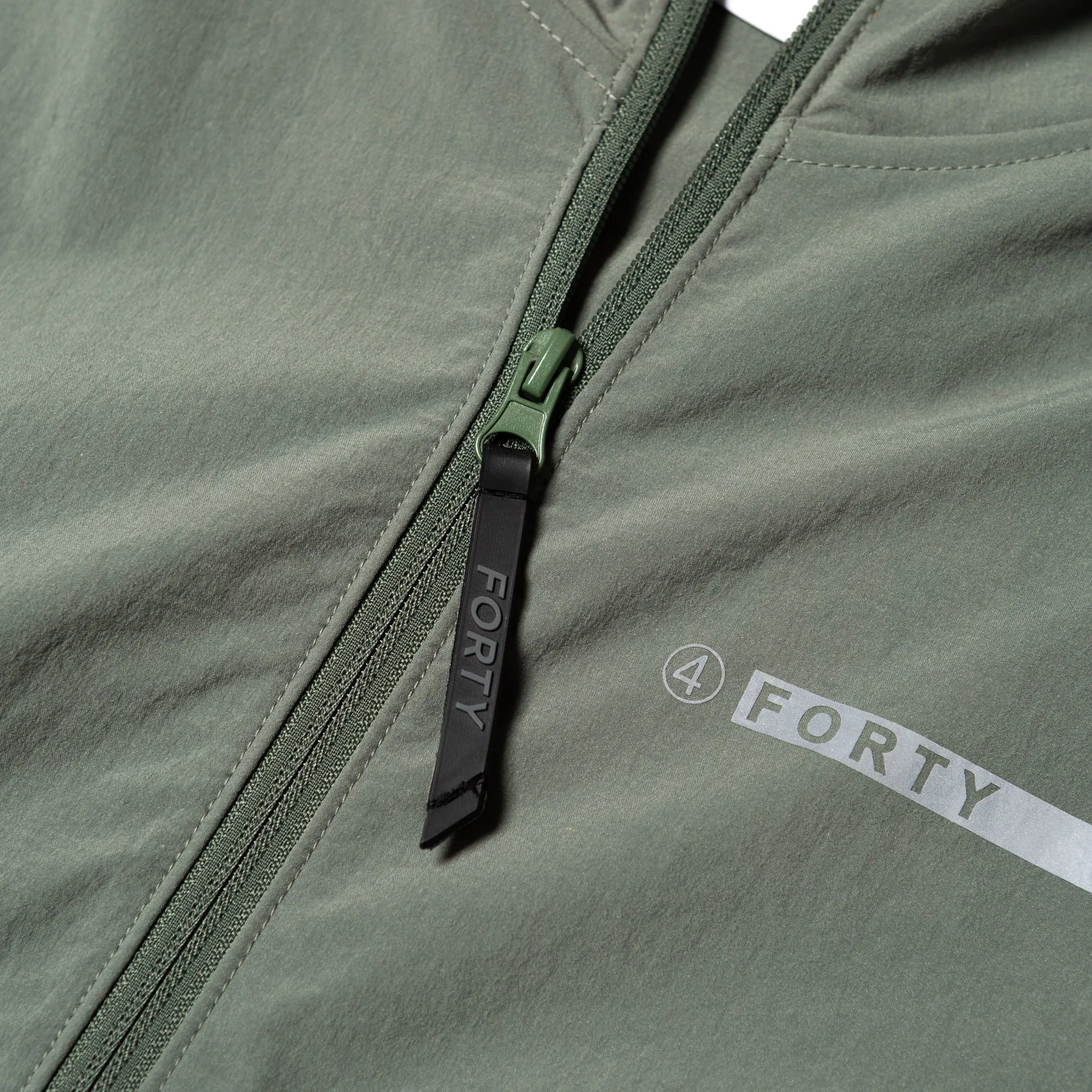 Price Hooded Windbreaker (Sage/Grey/White)