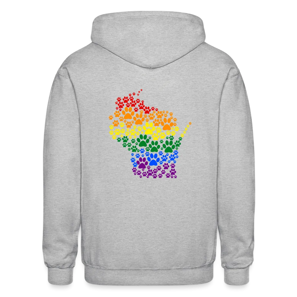 Pride Paws Gildan Heavy Blend Adult Zip Hoodie