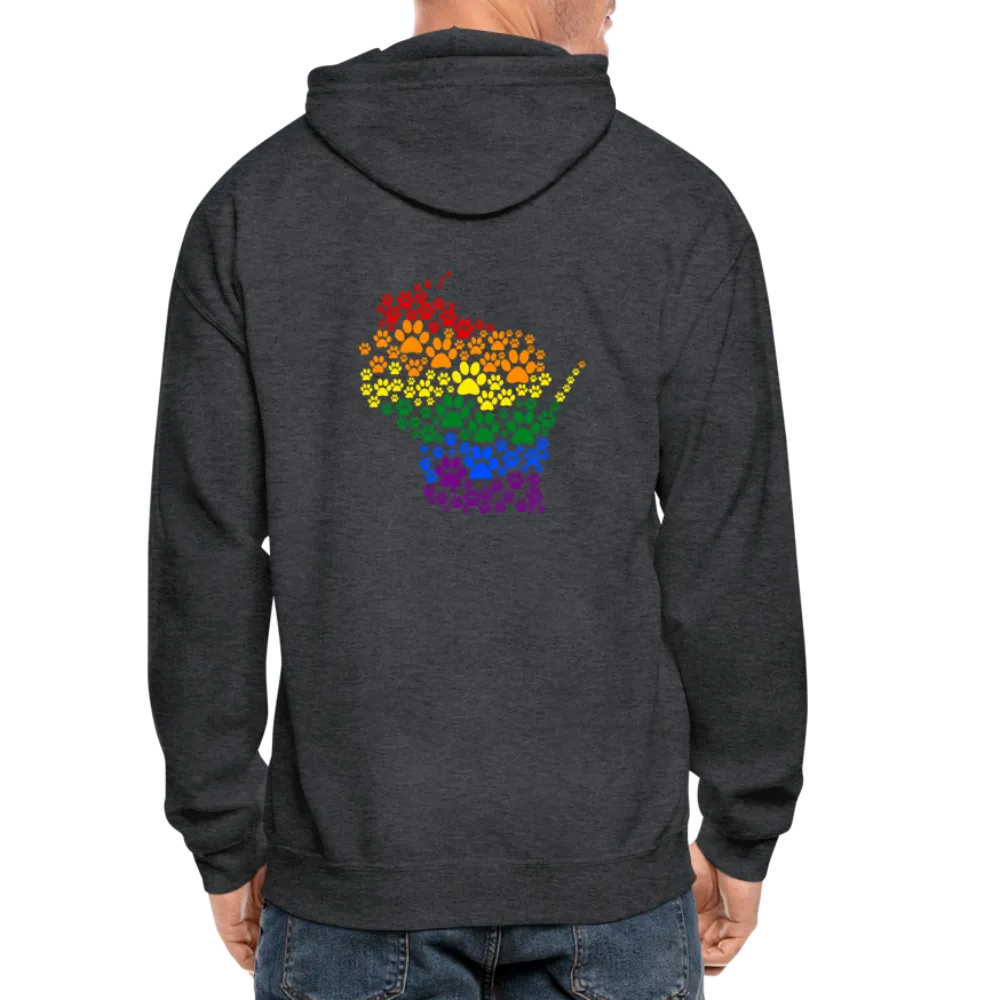 Pride Paws Gildan Heavy Blend Adult Zip Hoodie