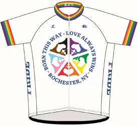 Pride "ROC White" Amateur Cut Cycling Jersey