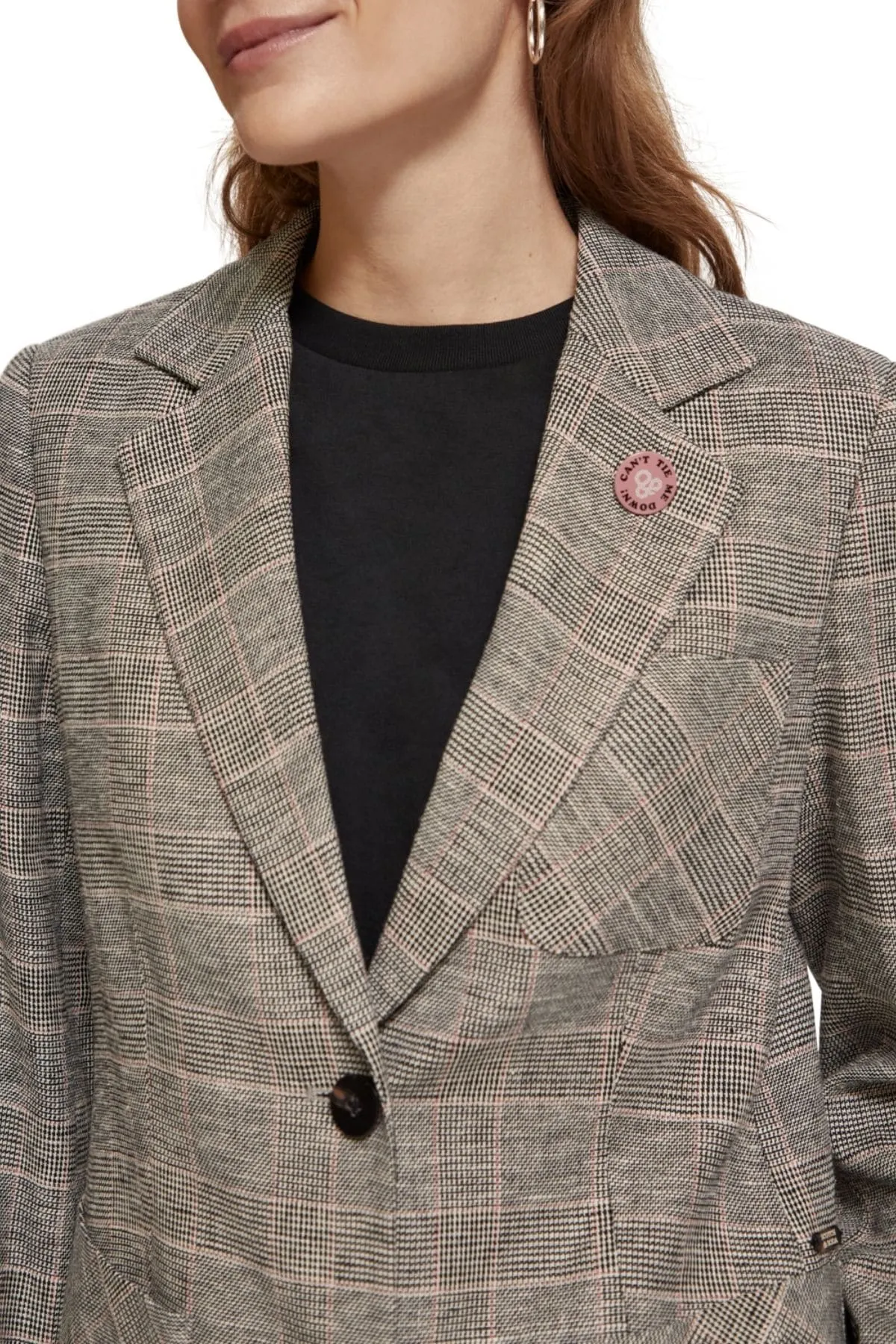 PRINCE OF WALES CHECK SINGLE BLAZER