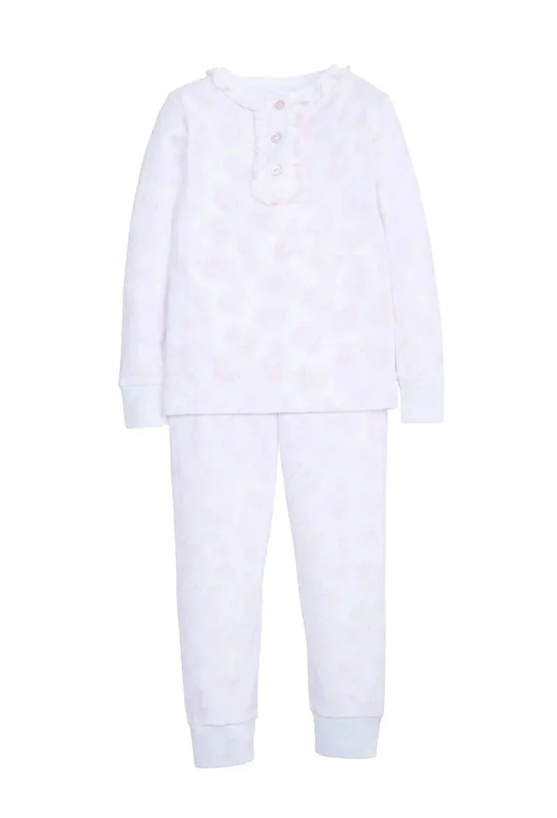 Printed Bunny Pajamas Pant Set - Pink