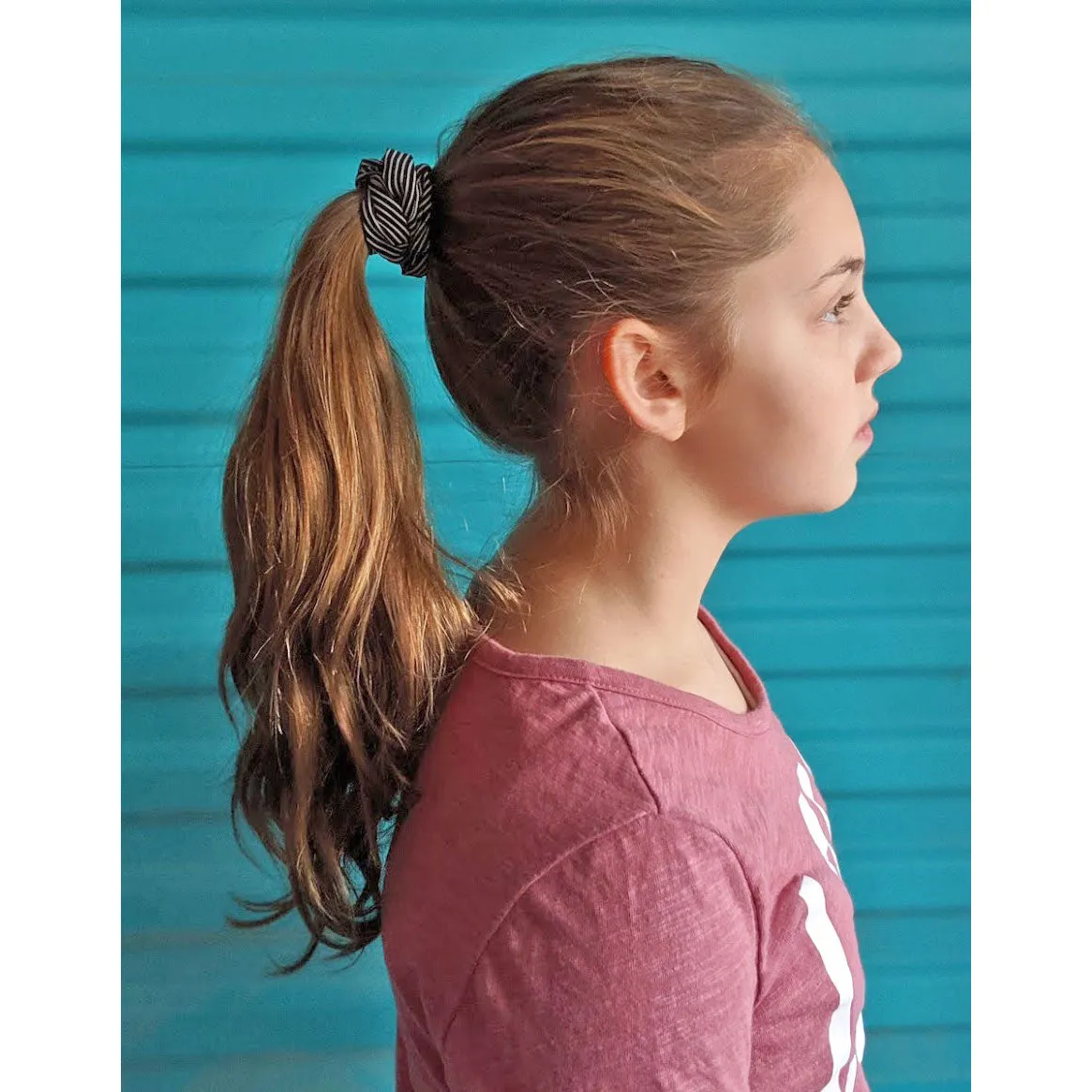 Printed Fabric Hair Scrunchie