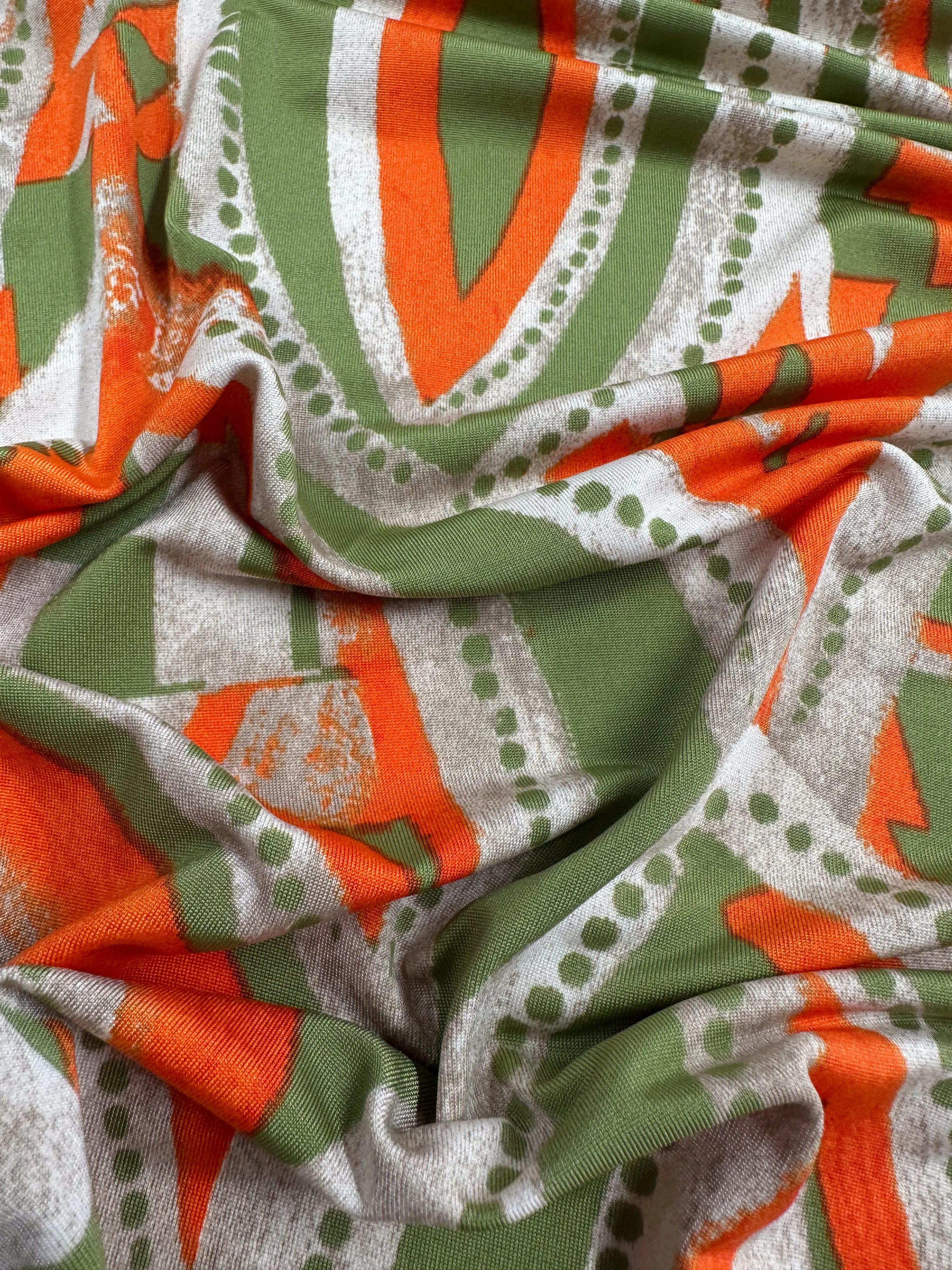 Printed Lycra - Papaya - 150cm