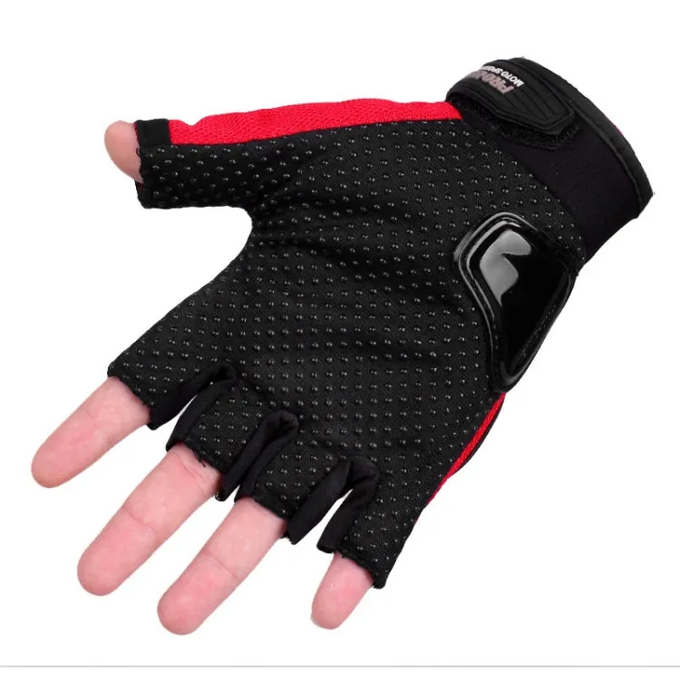 PRO-BIKER PRO01C Outdoor Cycling Glove Motorcycle Anti-Drop Safety Protection Half-Finger Glove, Specification: XXL(Red)