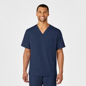 PRO Men's V-Neck Scrub Top - Navy