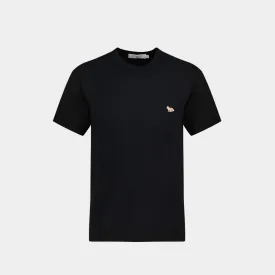 Profile Fox Patch Pocket Tee-Shirt in Black Cotton