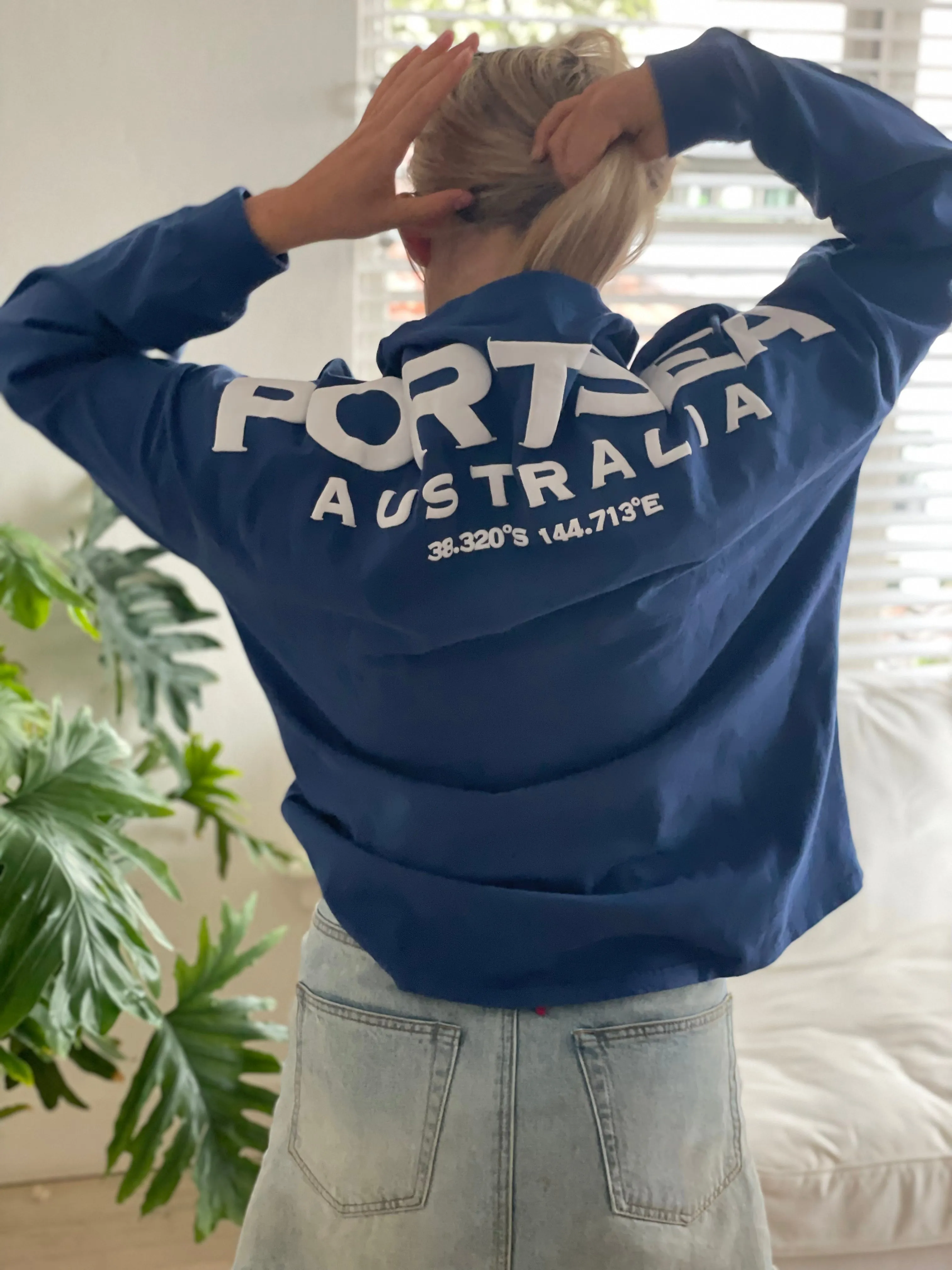 PROJECT LOCAL - PORTSEA unisex sweat top - BLUE