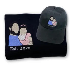 Proud Dad Essentials: Personalized Sweatshirt & Hat Gift Set