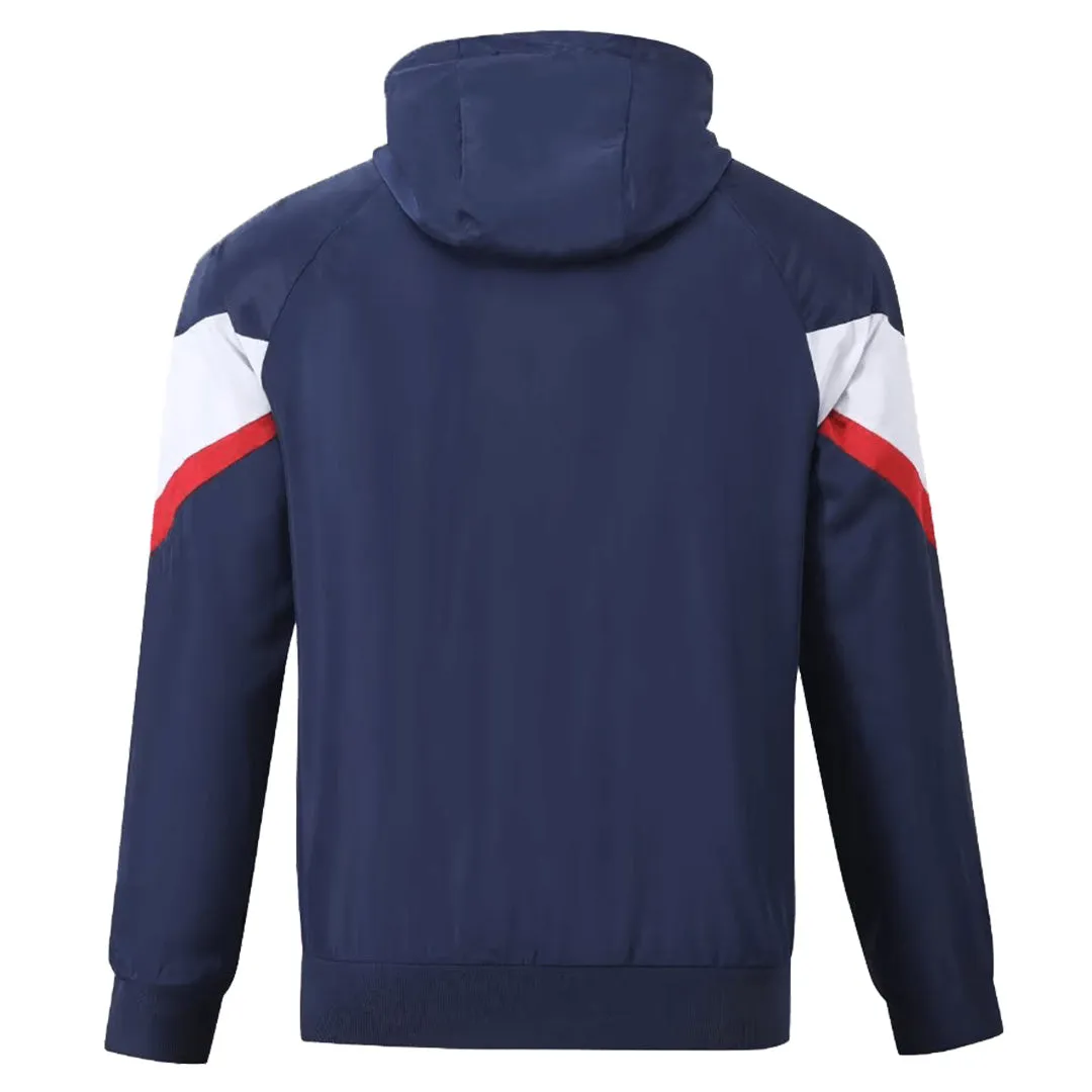 PSG Windbreaker Hoodie Jacket Navy 2023/24