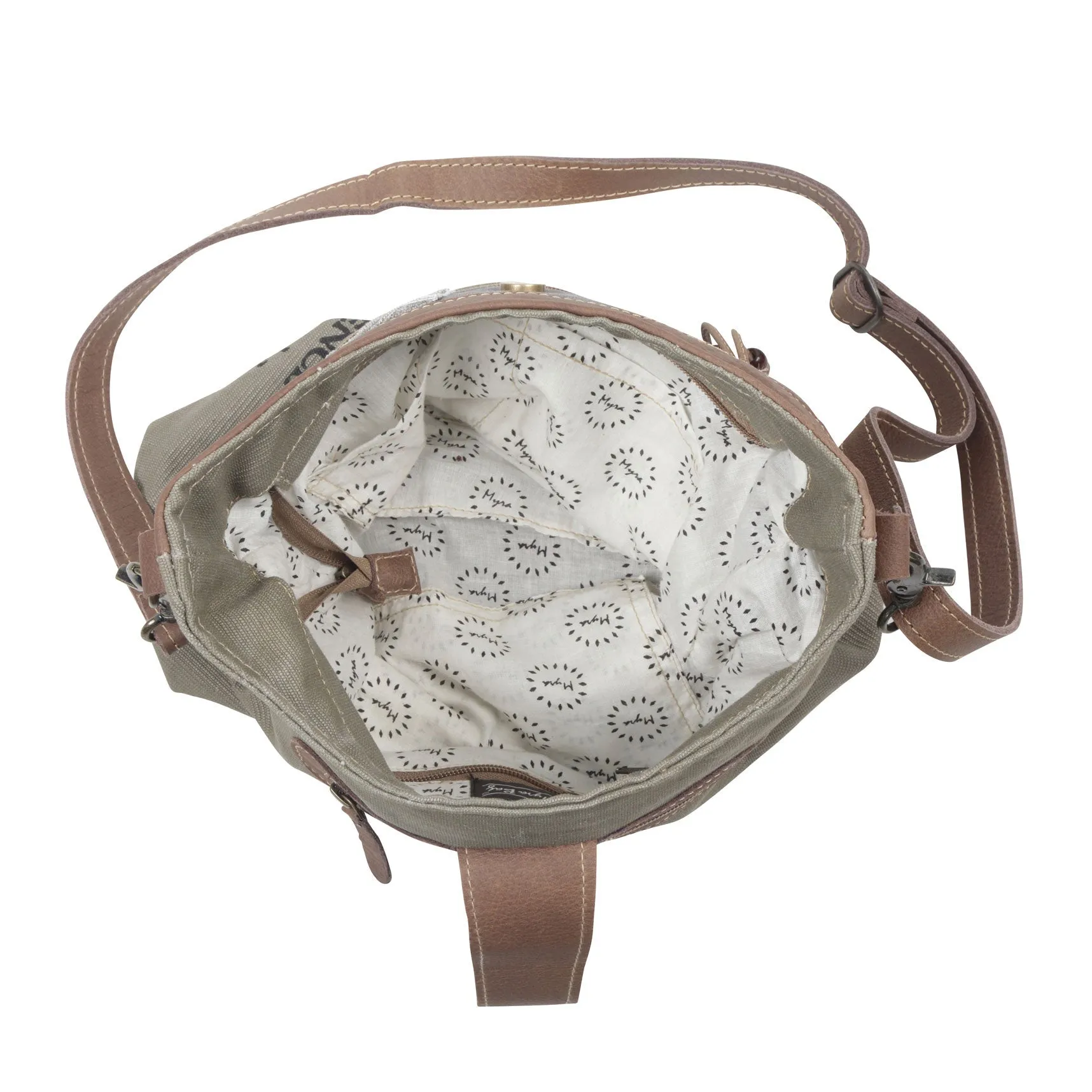 Psychedelic Gray Shoulder Bag