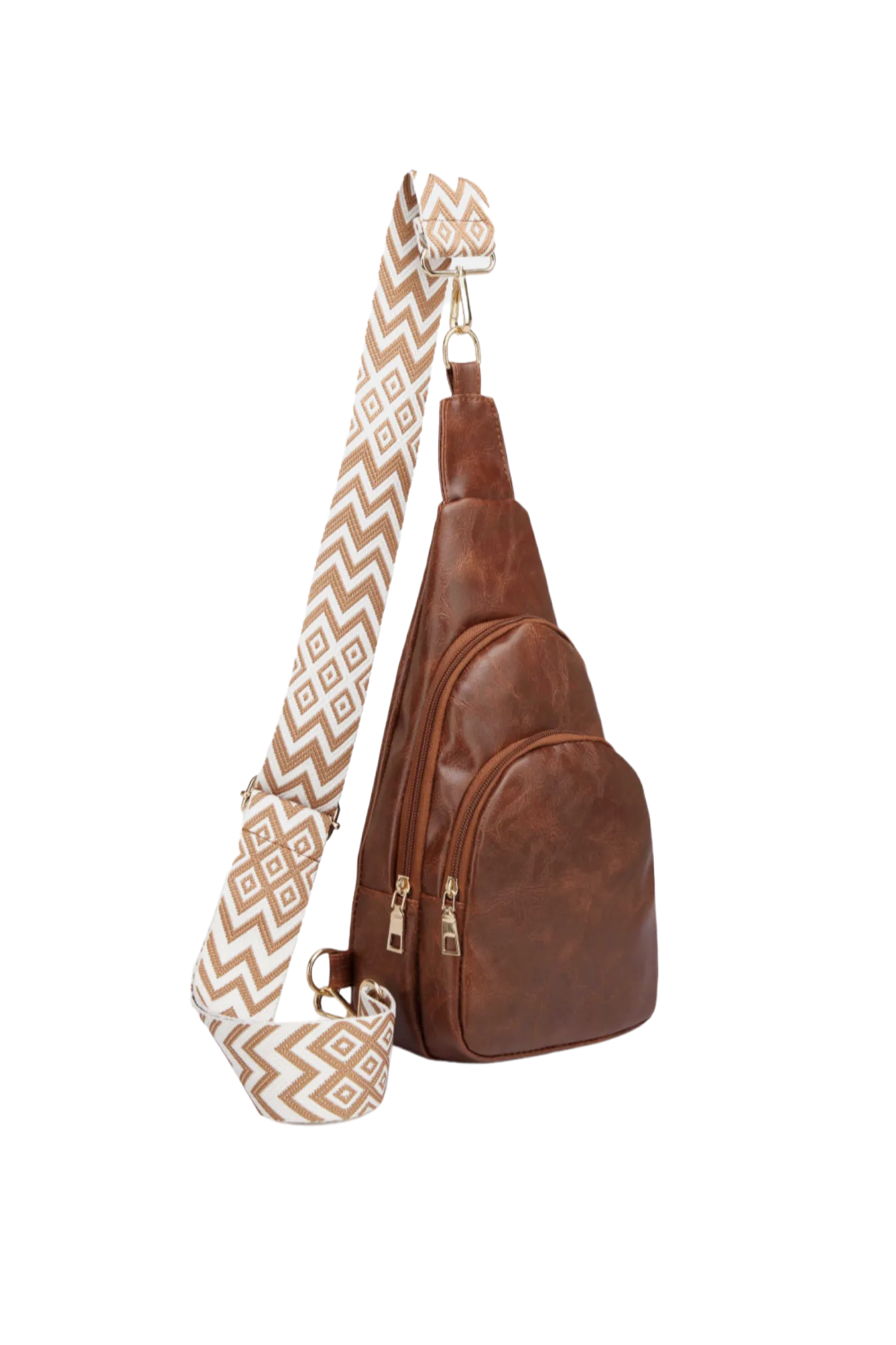 PU Leather Sling Bag