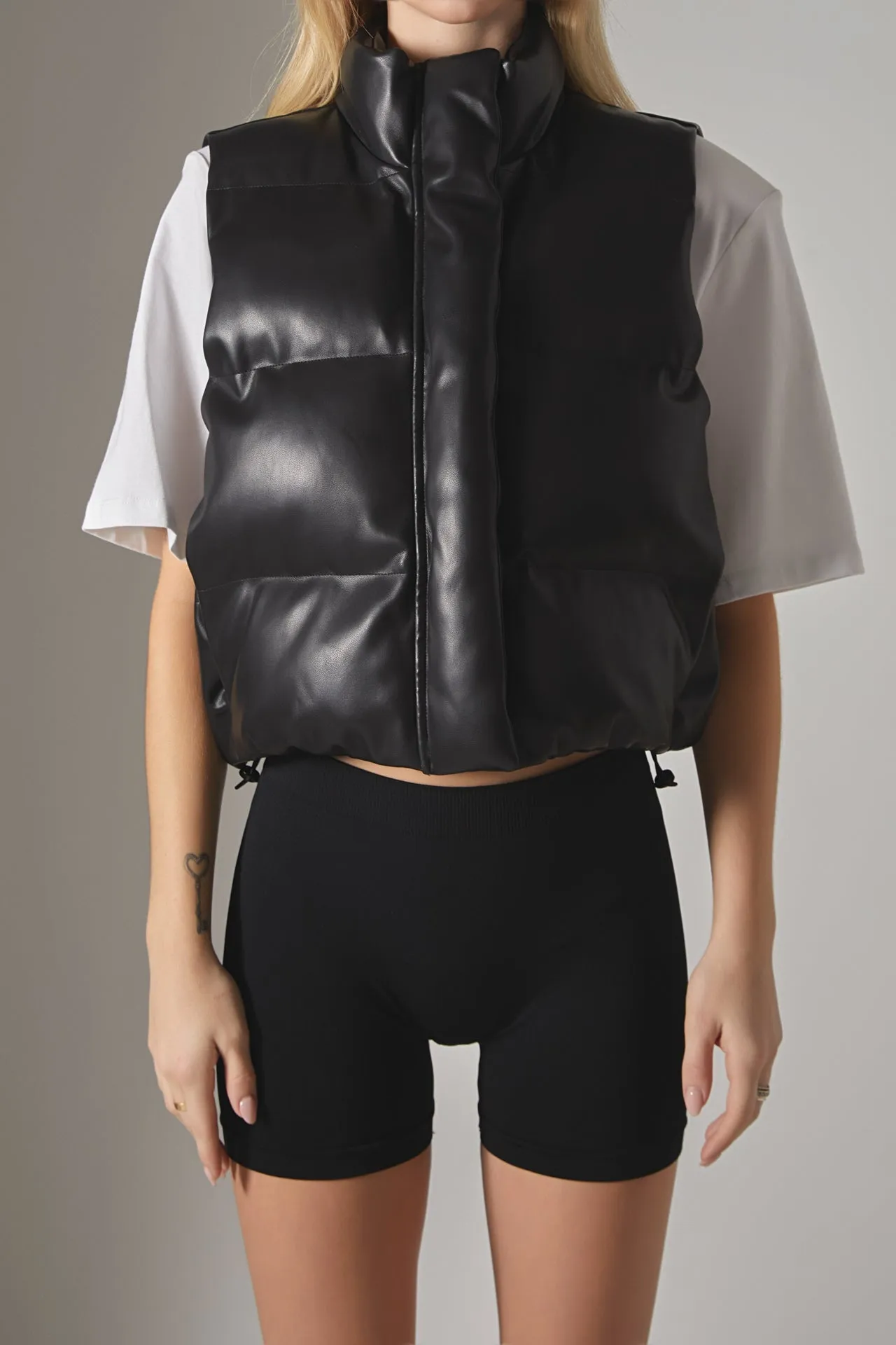 Puffer Cropped Vest