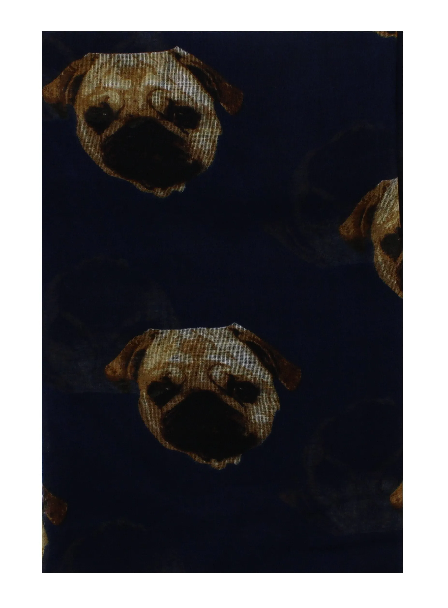 Pug Print Scarf