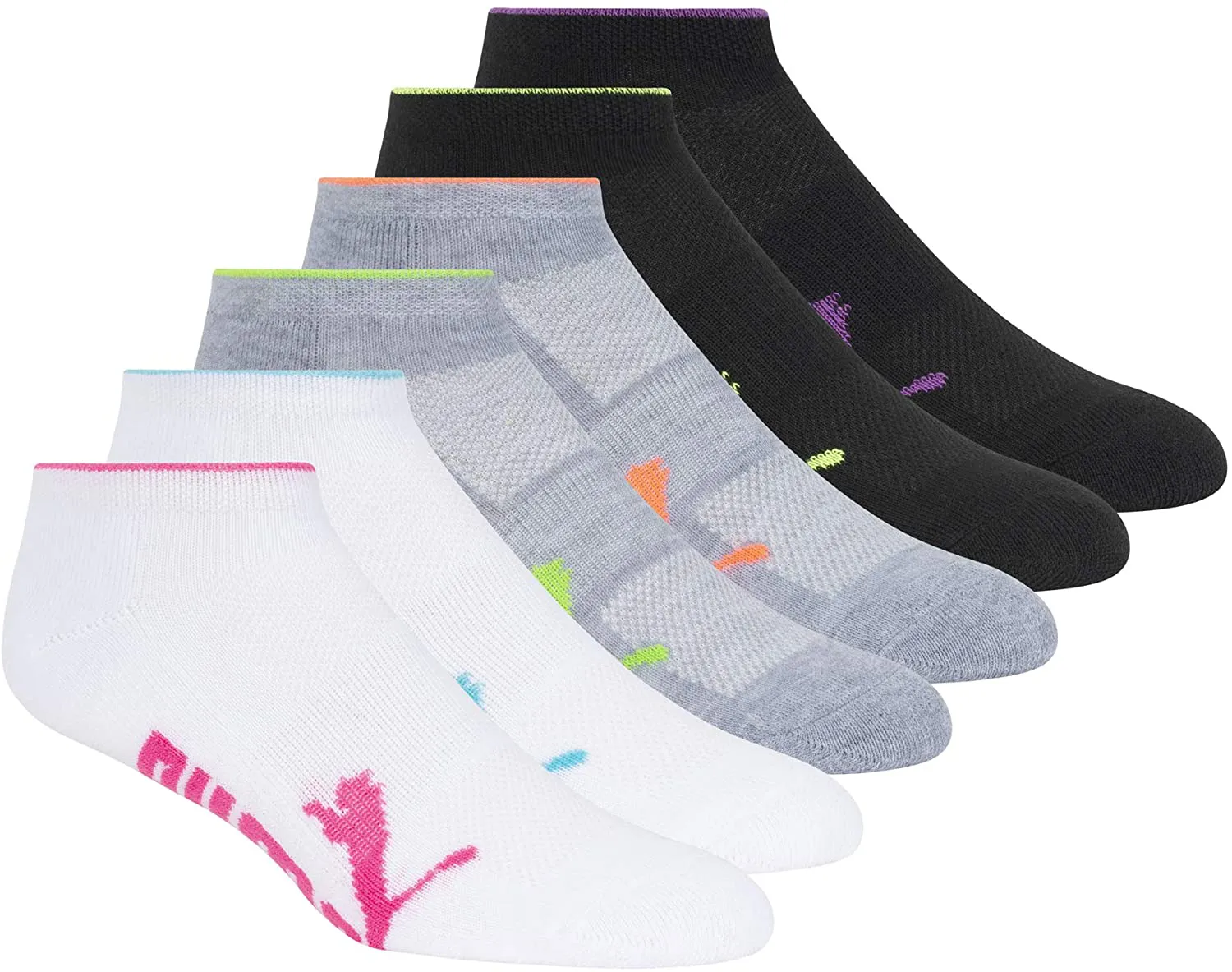 PUMA Women's 6 Pack Runner Socks