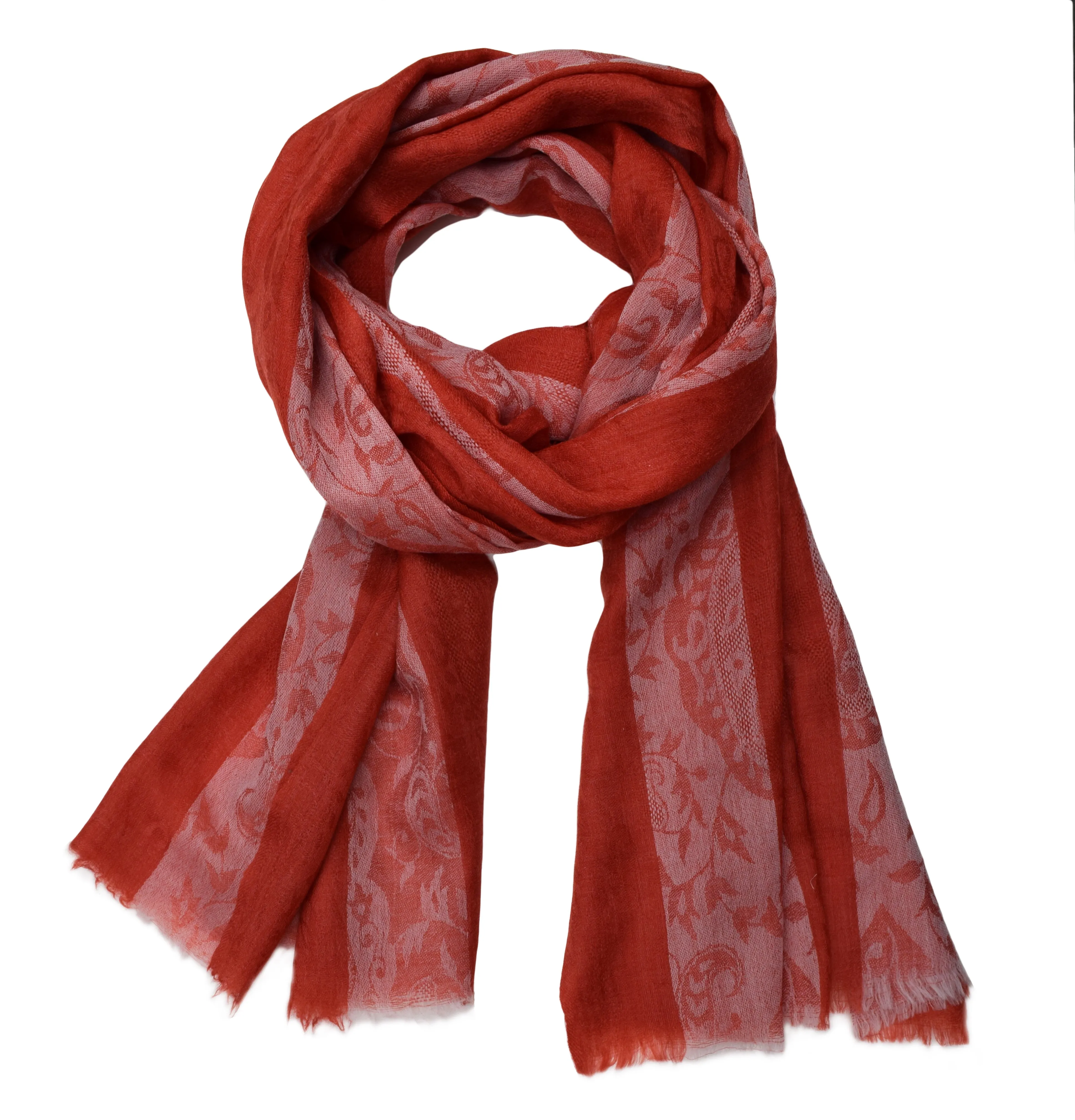 Pure Cashmere Paisley Scarf/Wrap