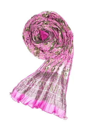 Pure Chiffon Scarf Hand Block Printed