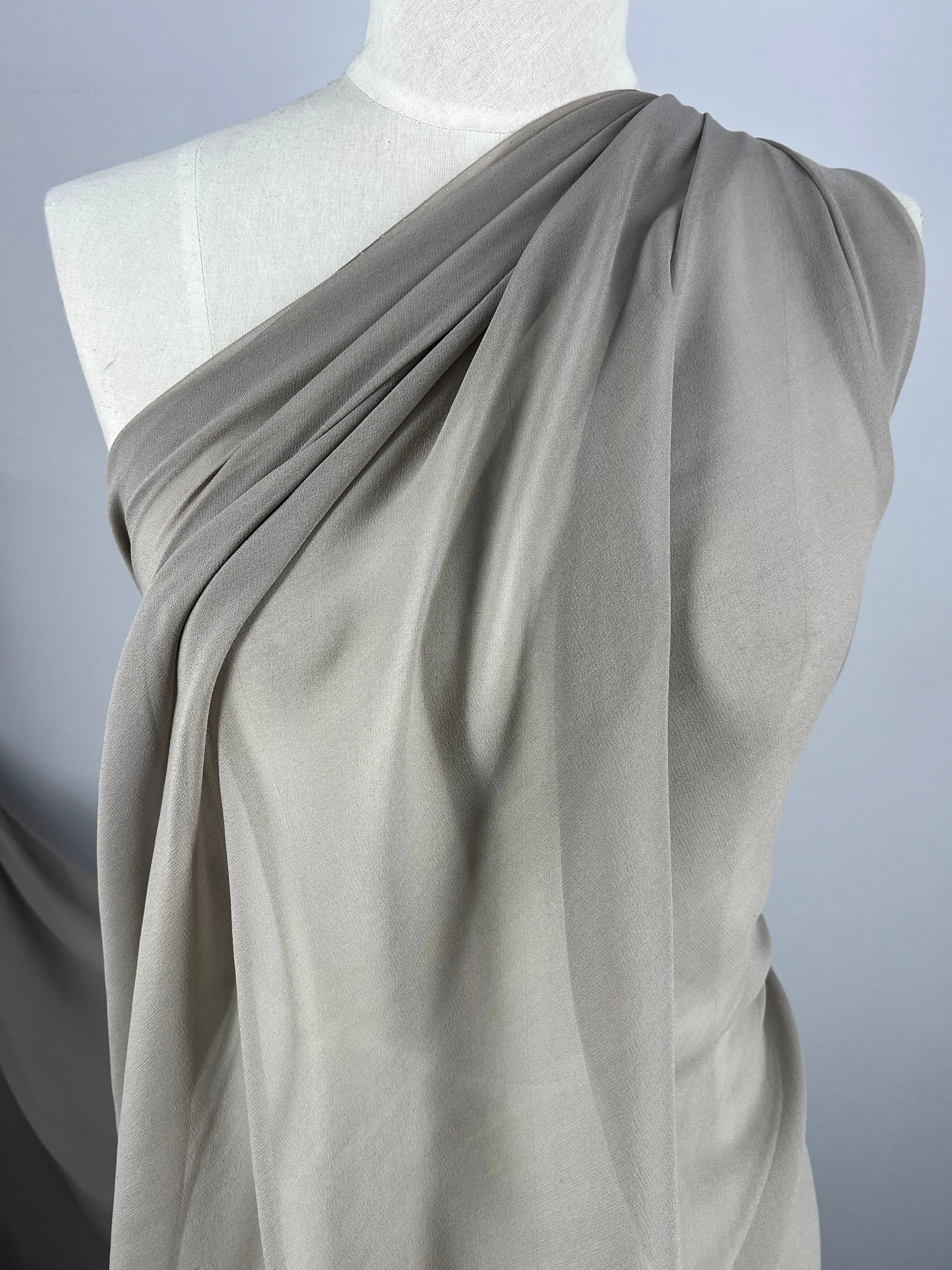 Pure Silk Georgette - Earth - 135cm