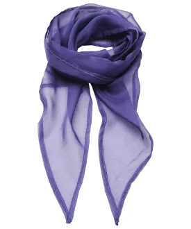 Purple - 'Colours' Chiffon scarf