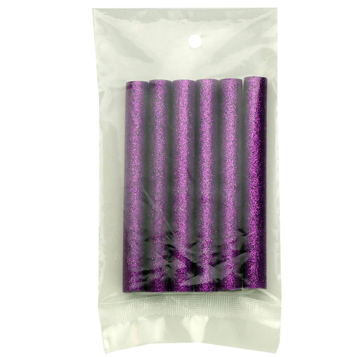 Purple Glitter Hot Glue Sticks Full Size