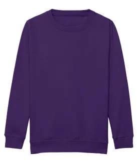 Purple - Kids AWDis sweatshirt