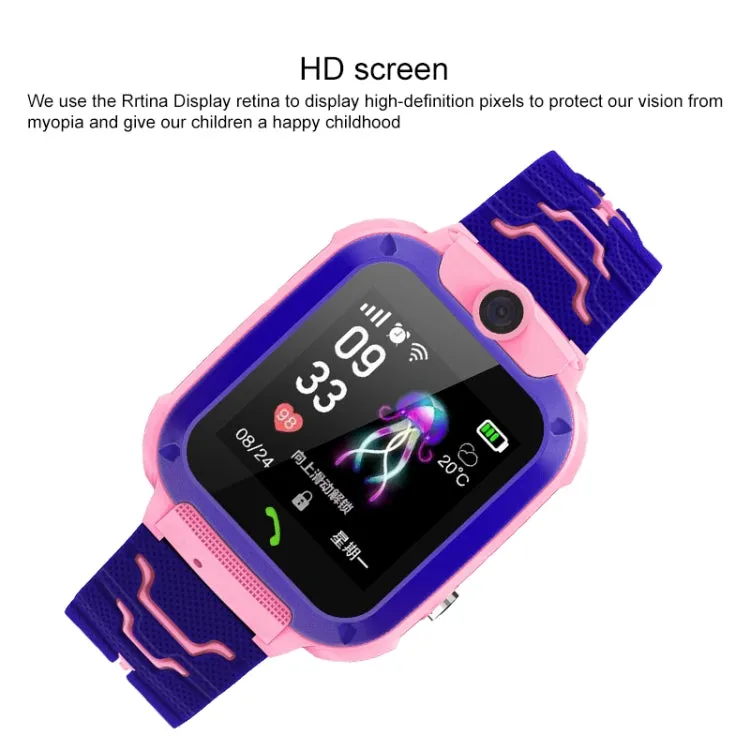 Q120 1.44 inch Color Screen Smartwatch for Children IP67 Waterproof, Support LBS Positioning / Two-way Dialing / One-key First-aid / Voice Monitoring / Setracker APP(Blue)