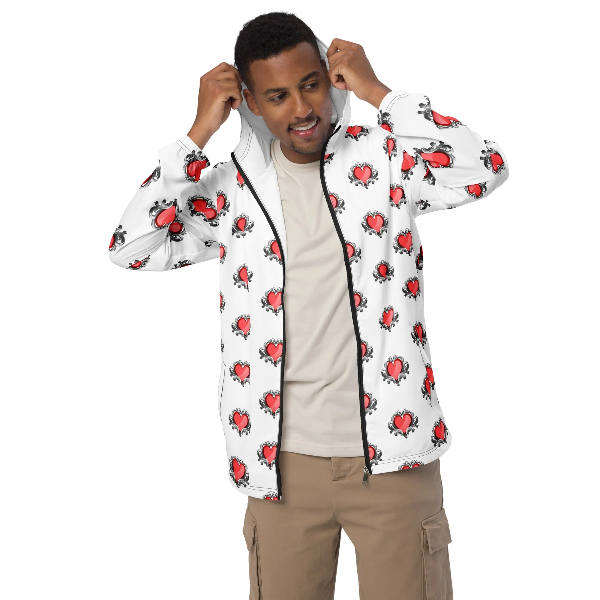 Queen Hearts - Men’s windbreaker