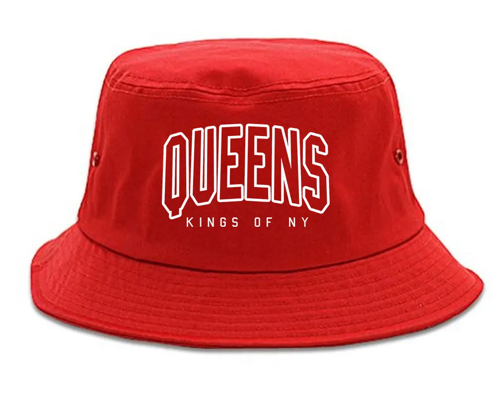 Queens Blue Orange Mens Bucket Hat