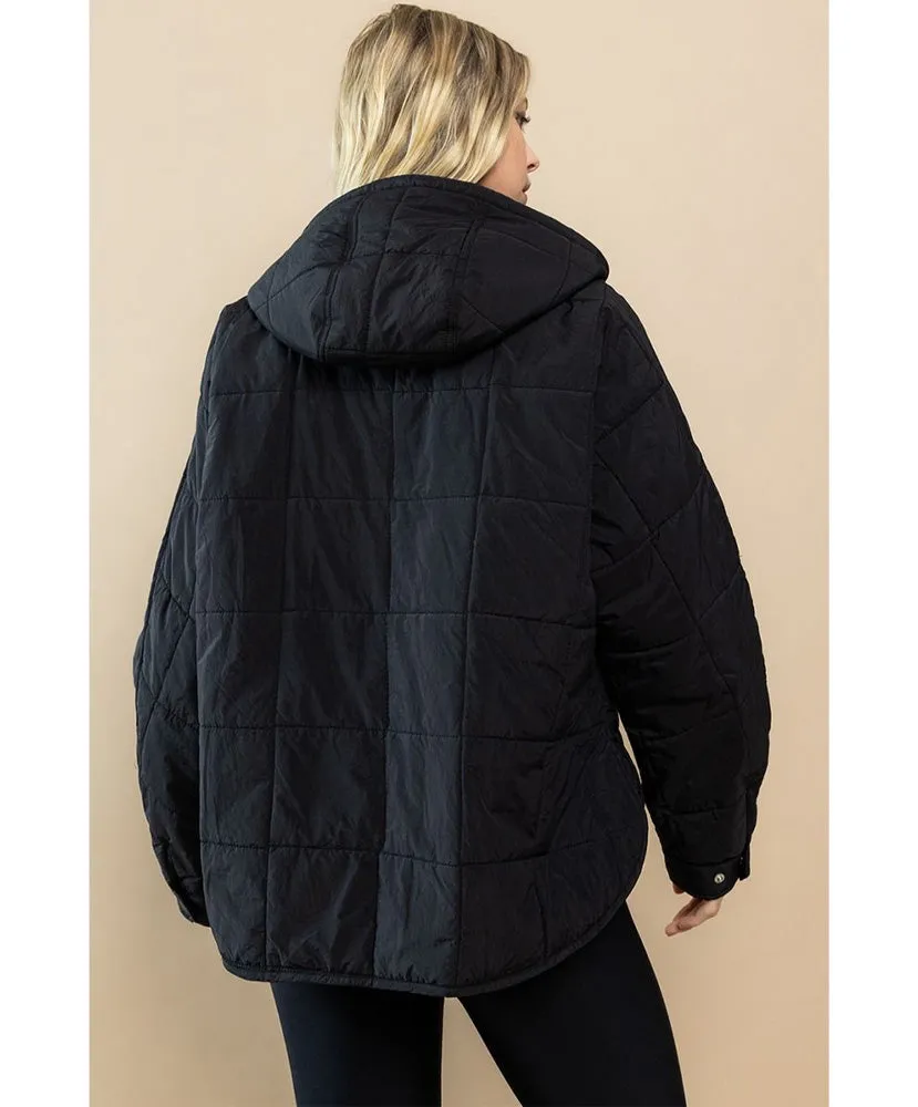 Quinn Quilted Hooded Jacket