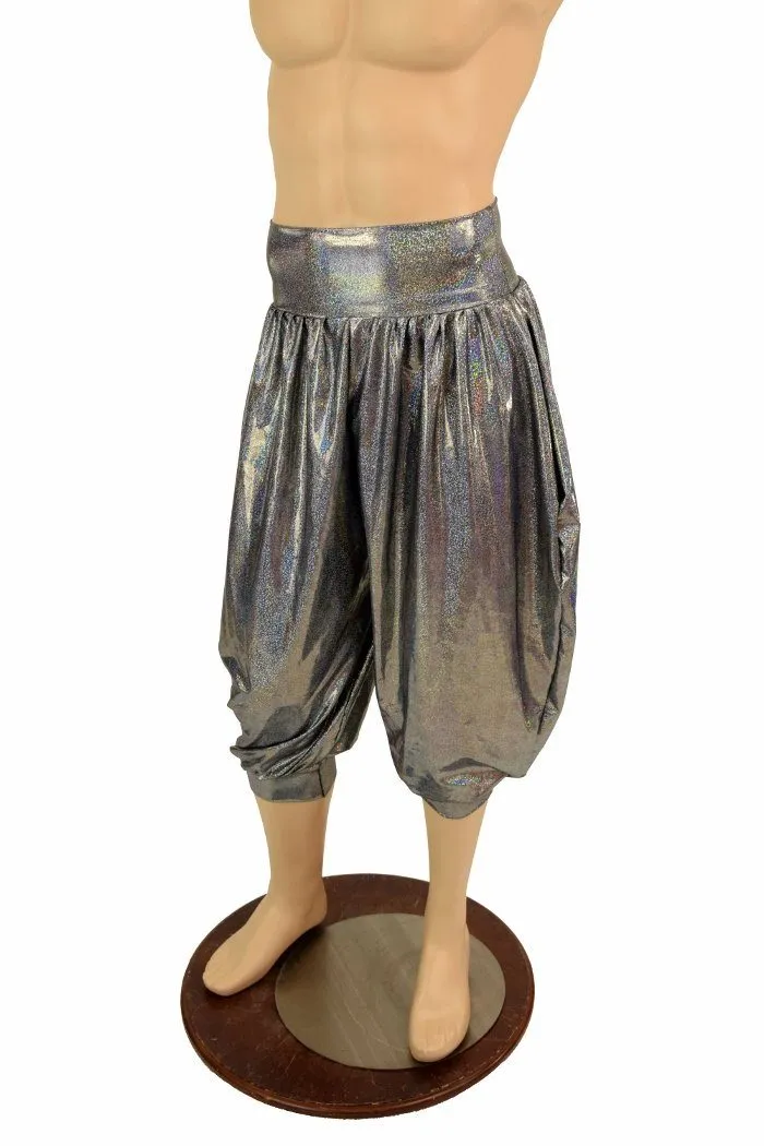 "Michael" Pants in Silver Holo