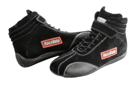 RaceQuip Euro Carbon-L Series Race Shoes - Black - 10.5 US Mens (Womens 12.5) - 30500105