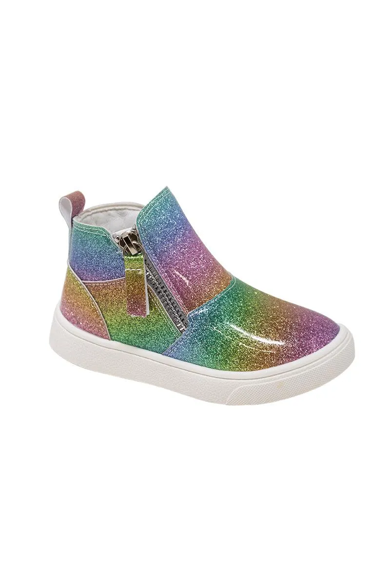 Rainbow Glitter Booties