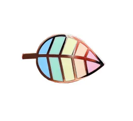 RAINBOW LEAF PRIDE PIN