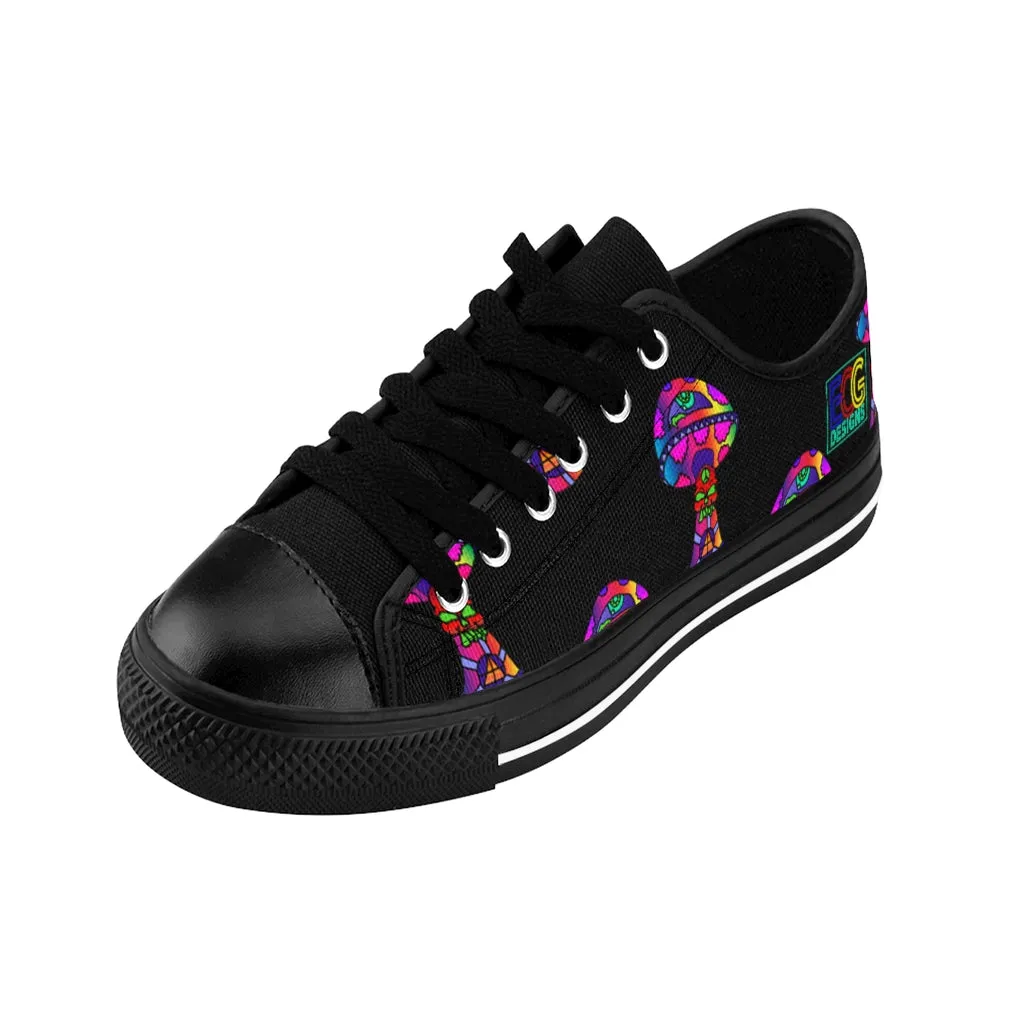 Rainbow Skull Shroom Women's Sneakers