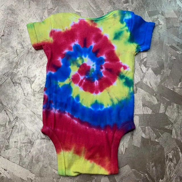 Rainbow Tiedye Baby Onesie