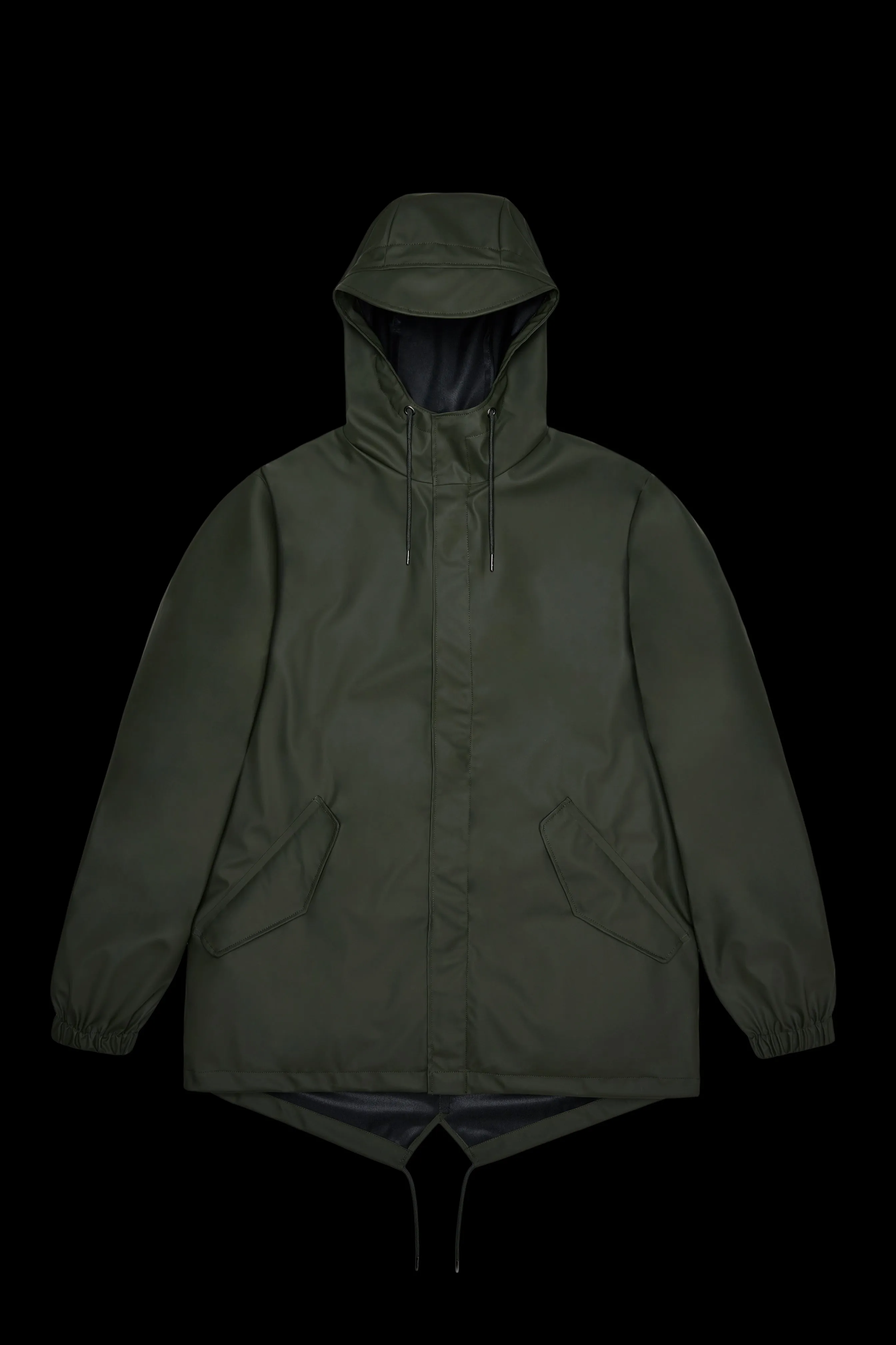 Rains Fishtail Parka Verde Unisex