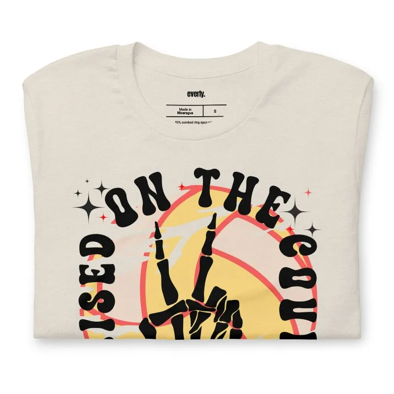 Raised on the Court Volleyball Graphic Tee