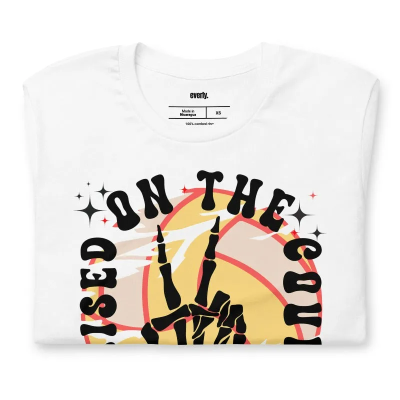 Raised on the Court Volleyball Graphic Tee