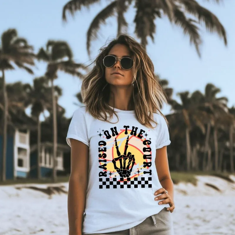 Raised on the Court Volleyball Graphic Tee