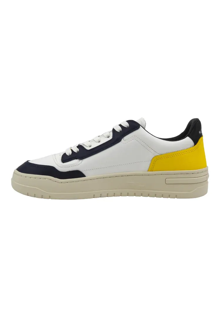 Ralph Lauren Sneakers | White/Navy/Yellow