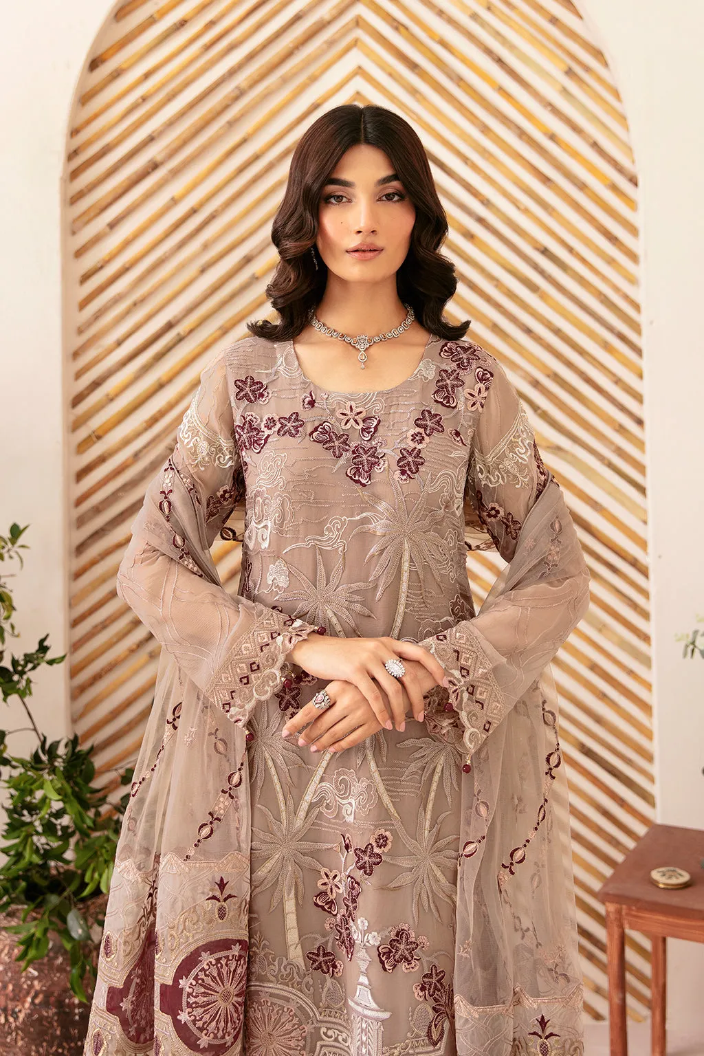 Ramsha Rangoon Chiffon Formals – D-1206