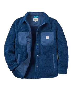 Rappel Recycled Fleece Jacket in Dark Denim