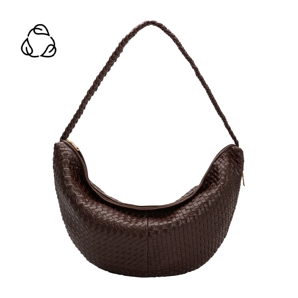 Raquel Espresso XL Recycled Vegan Shoulder Bag - FINAL SALE