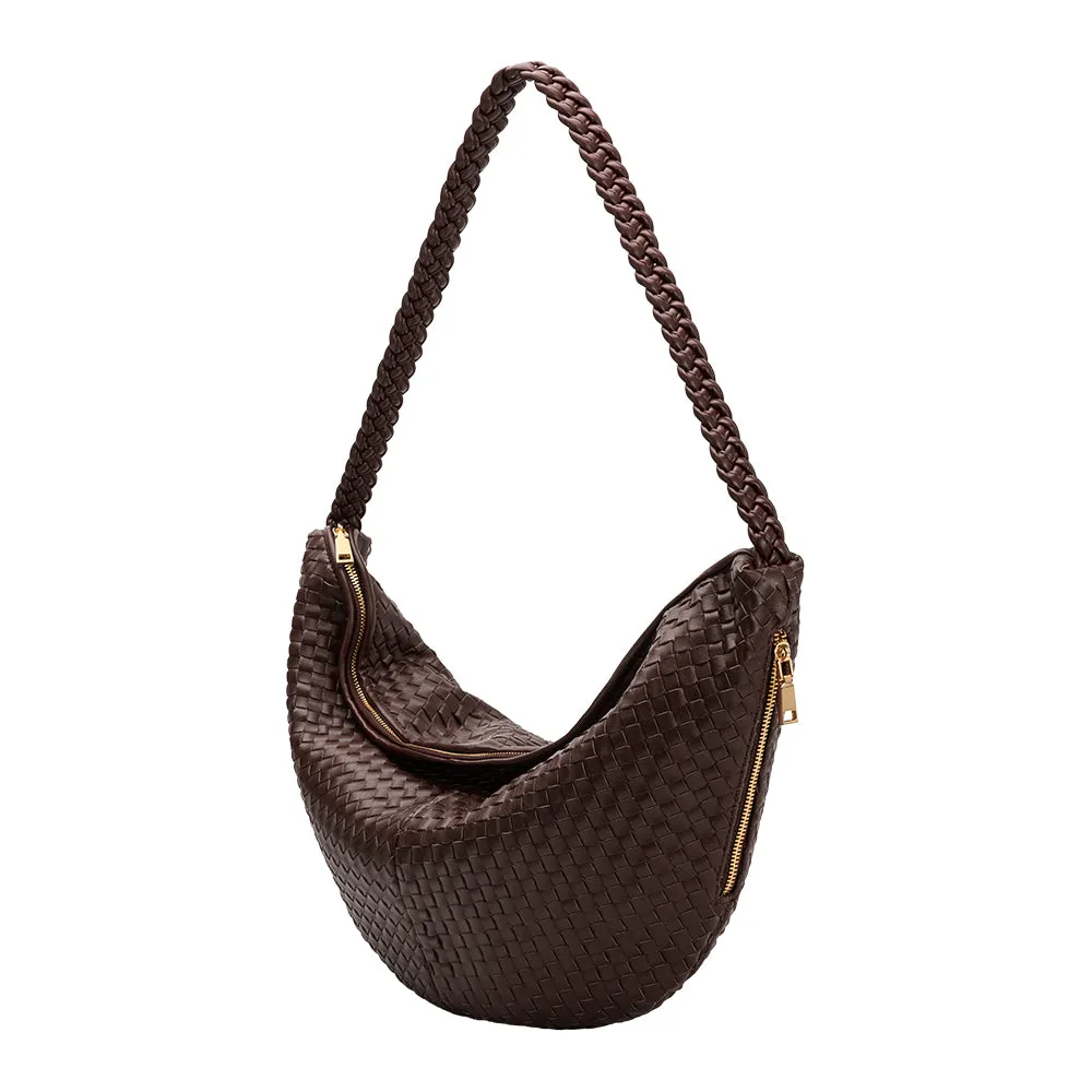 Raquel Espresso XL Recycled Vegan Shoulder Bag - FINAL SALE