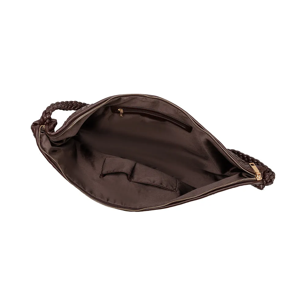 Raquel Espresso XL Recycled Vegan Shoulder Bag - FINAL SALE